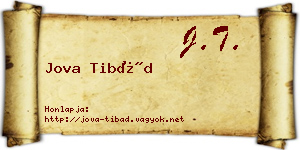 Jova Tibád névjegykártya